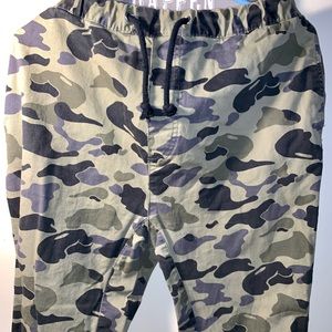 H&M Camouflage Drawstring Jogger Pants